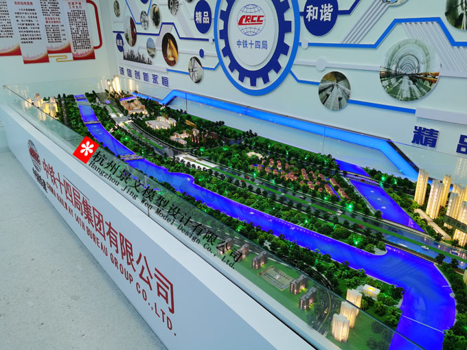 鄭州市軌道交通12號線(xiàn)一期6工區沙盤(pán)模型