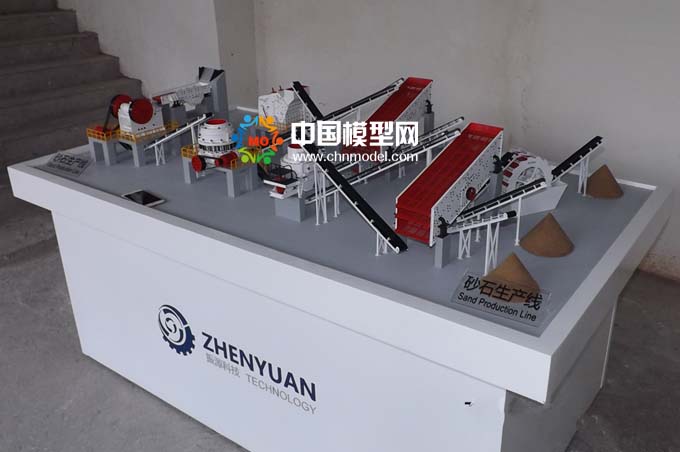 砂石生產線模型，碎石生產線模型