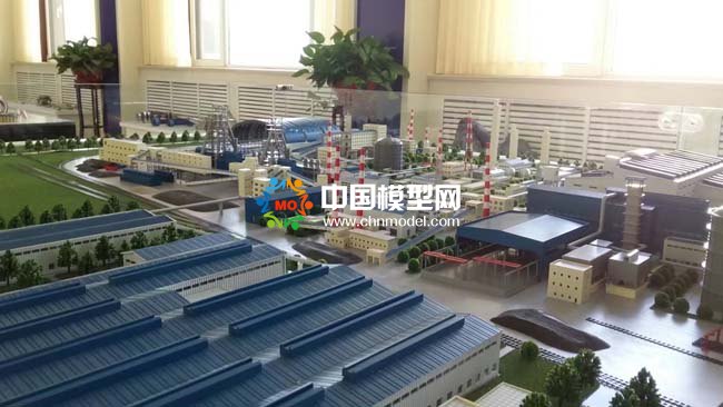 巨能特鋼廠區沙盤模型，新工藝新技術新材料新裝備實驗基地