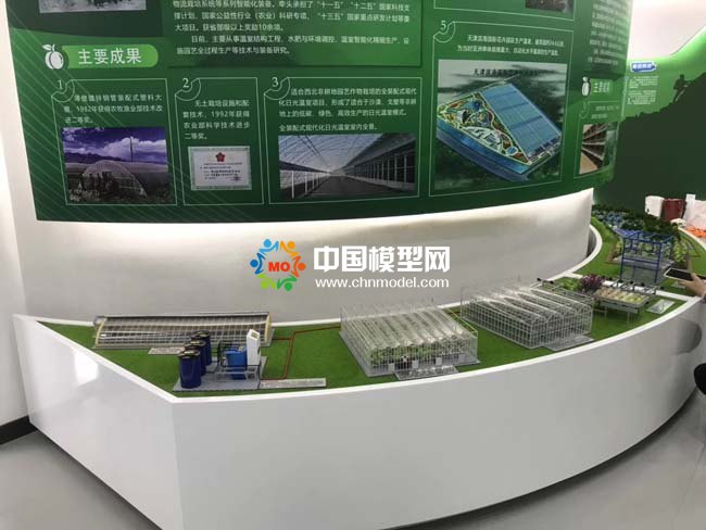 裝配式日光大棚及規?；B殖基地沙盤模型