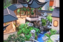 園林古建模型，天壇模型，木制古建模型
