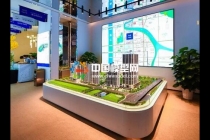 售樓部正常使用三類沙盤模型，建筑區域和戶型